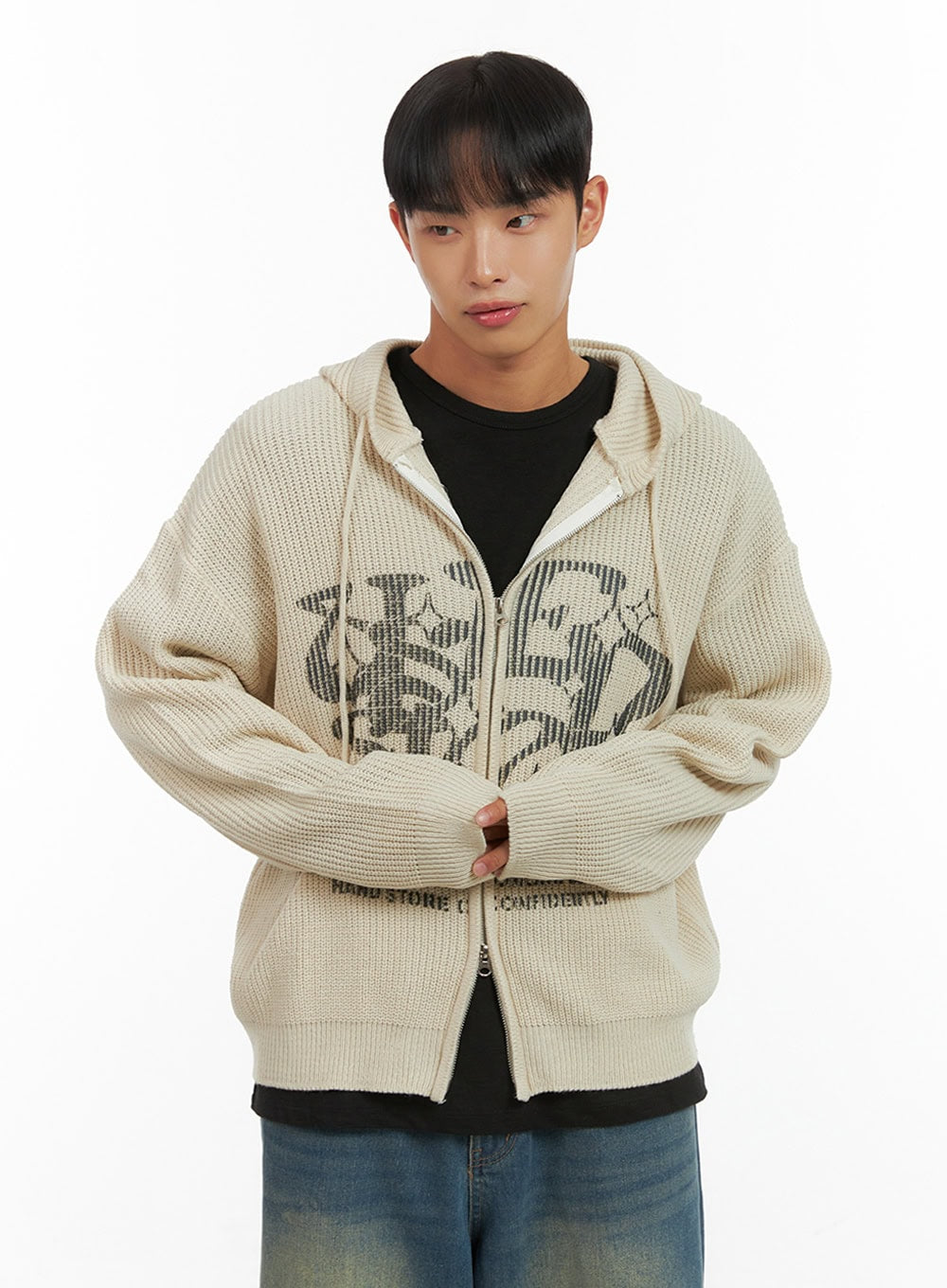 Men's Street Style Hoodie Knit  IS419