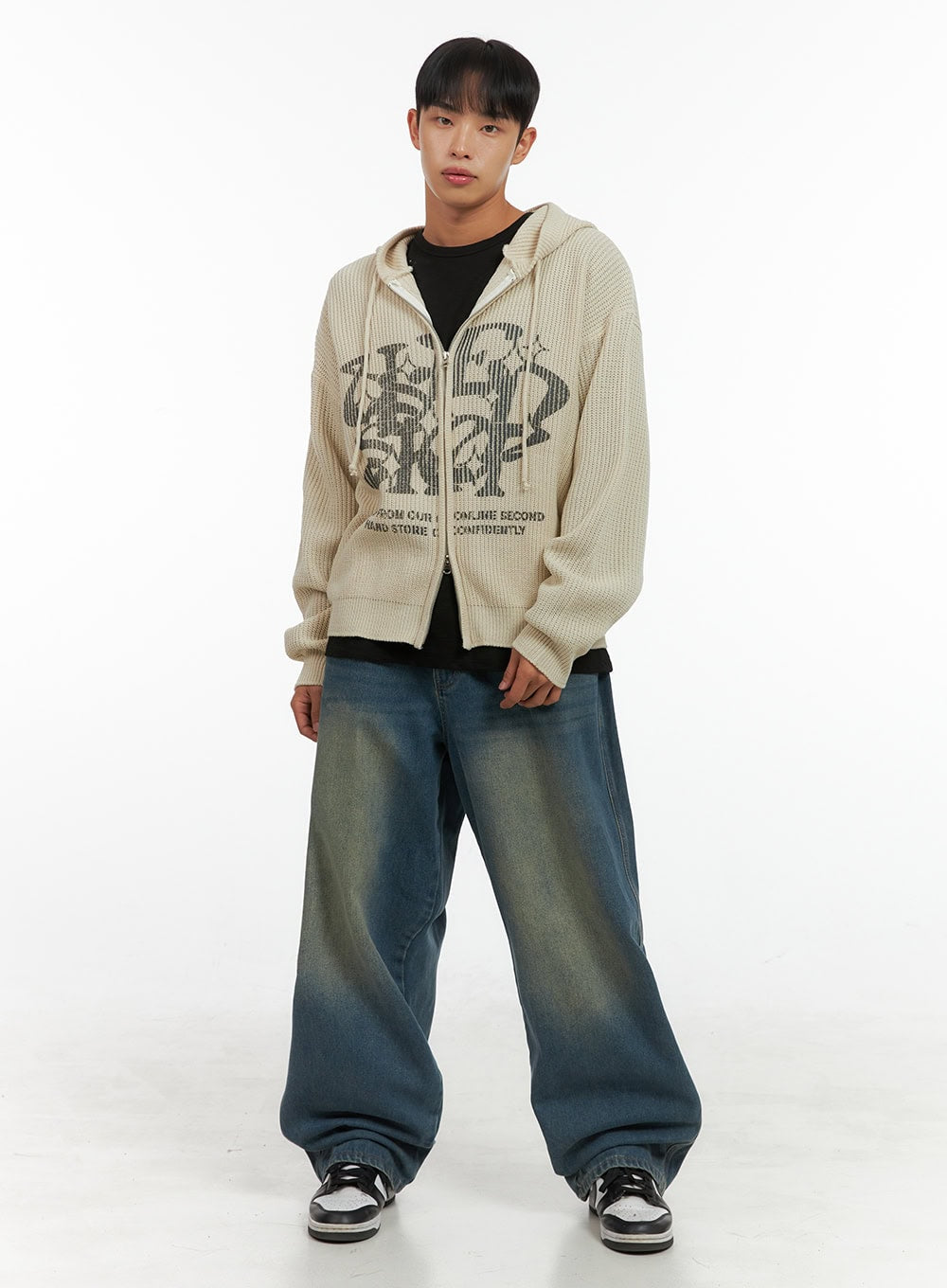 Men's Street Style Hoodie Knit  IS419