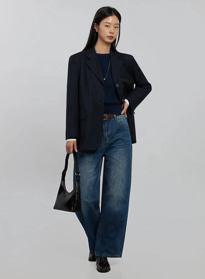 Alaina Wide Leg Jeans IJ508