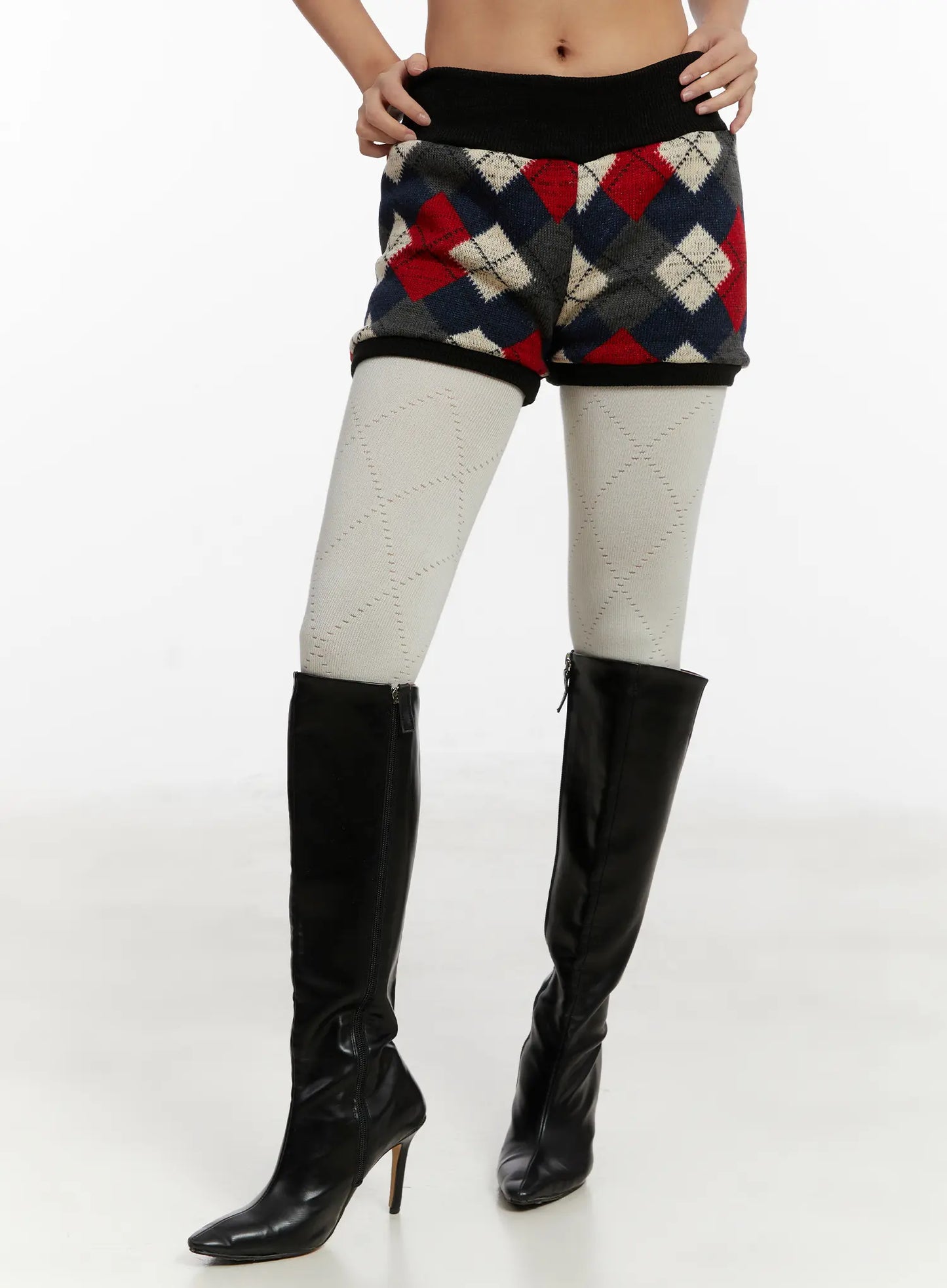 Argyle Knit Shorts CD512