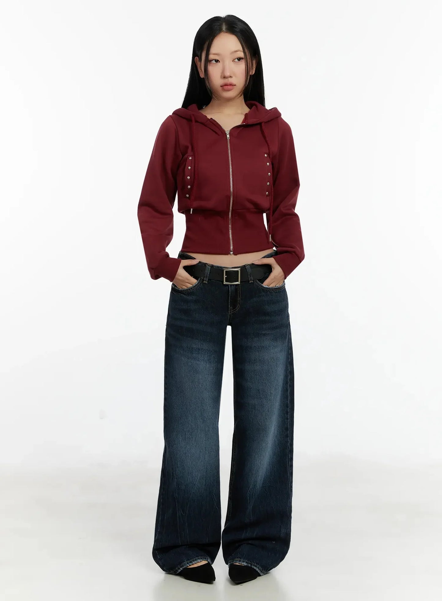 Aimee Low Rise Wide Leg Jeans ID525