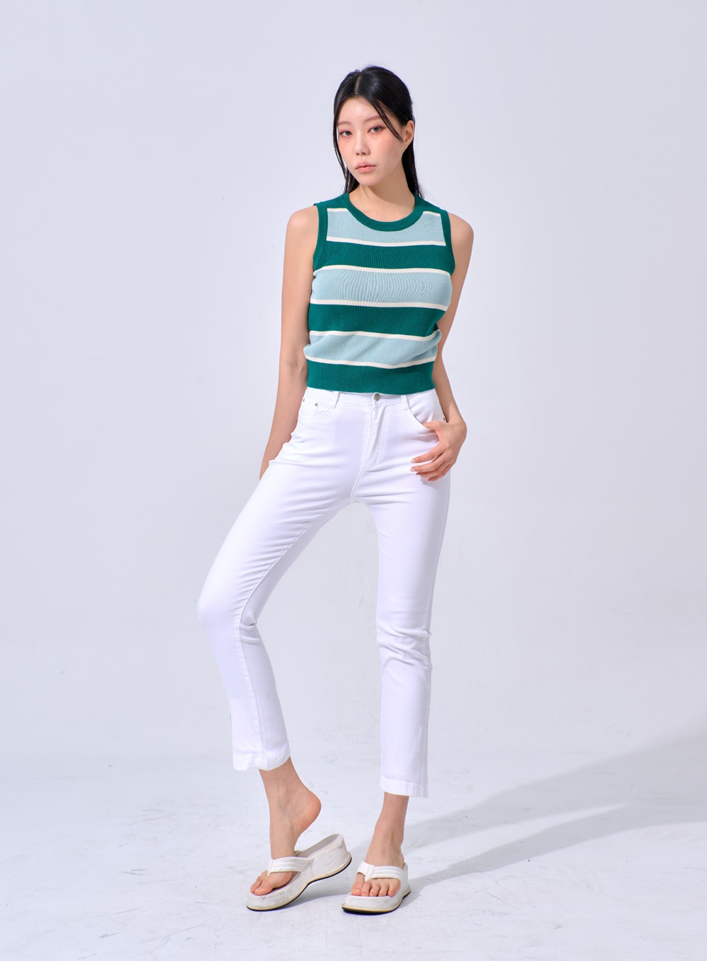 Ankle Cotton Pants IA324