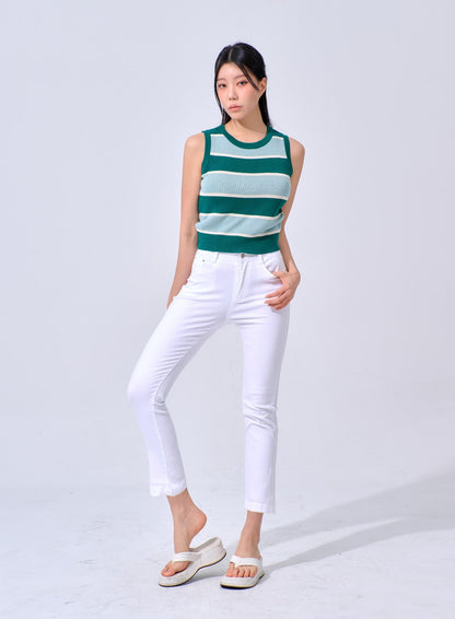 Ankle Cotton Pants IA324