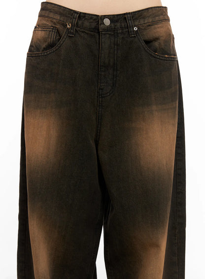 Analia Washed Wide-Leg Jeans CO529