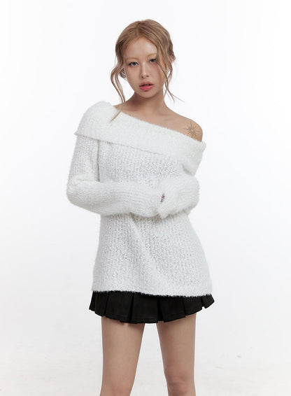 Acrylic Dream Solid Sweater CN425