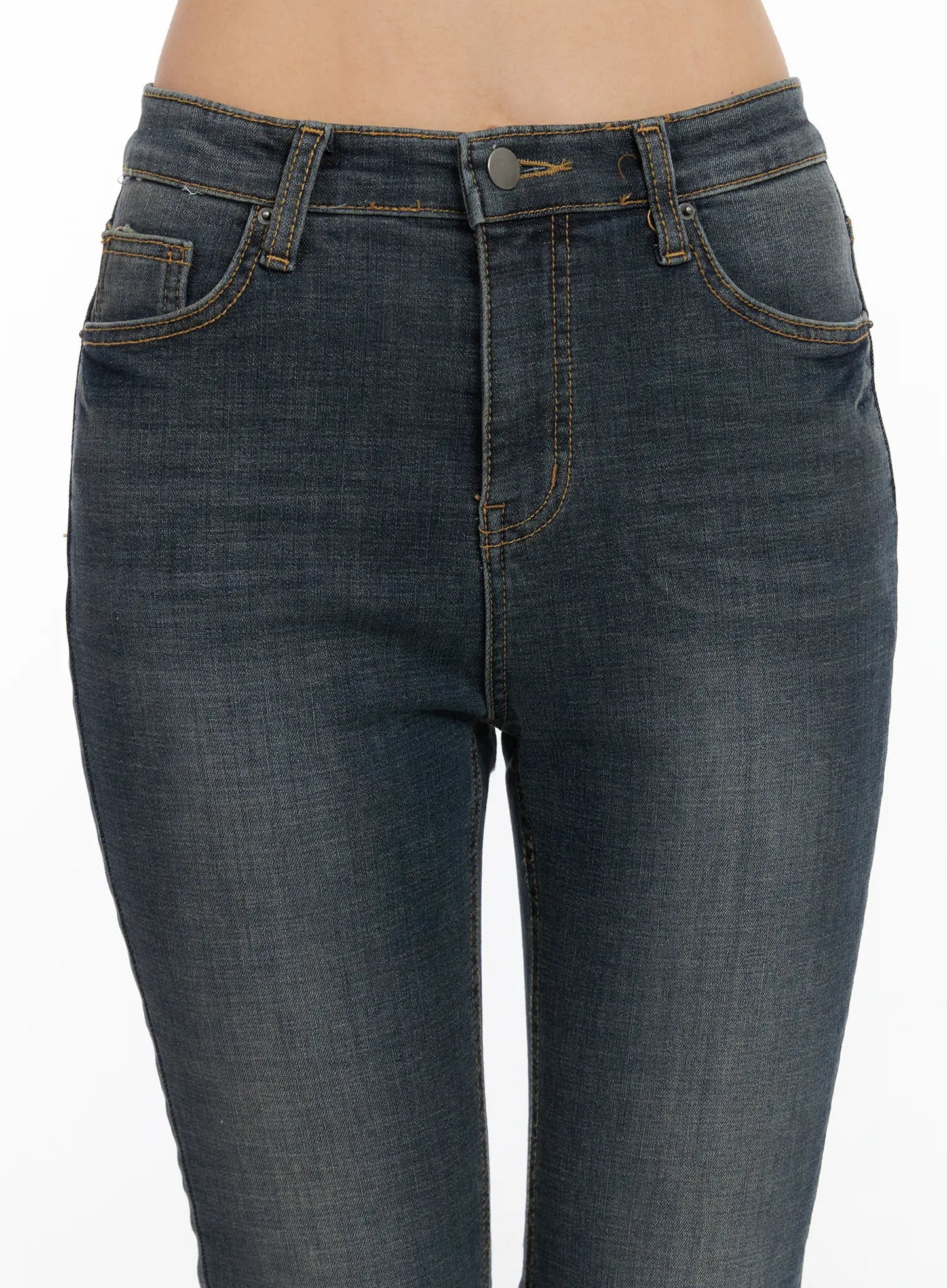 Ailani Fleece-Lined Bootcut Flared Jeans CD509