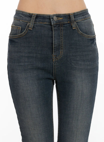 Ailani Fleece-Lined Bootcut Flared Jeans CD509