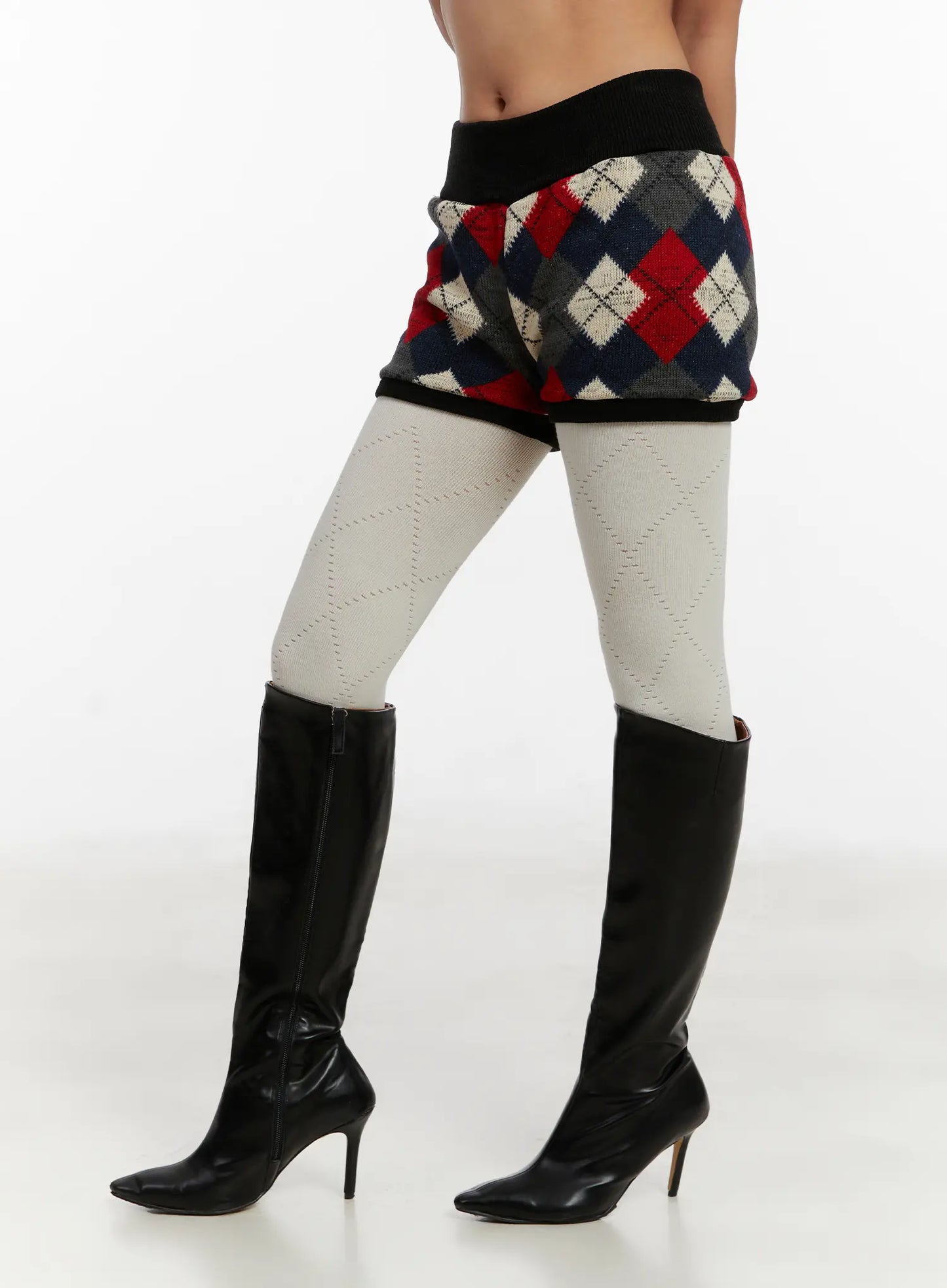 Argyle Knit Shorts CD512