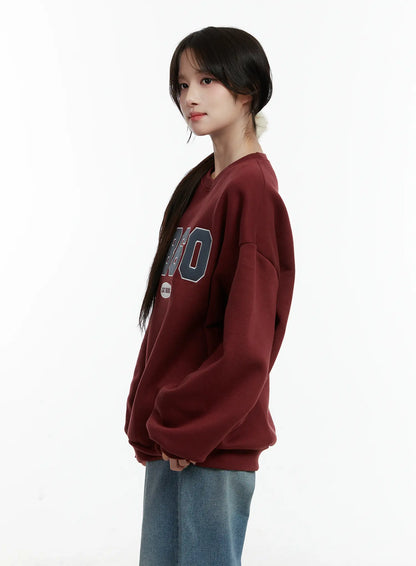 1860 Graphic Fleece-Lined Crewneck CD514