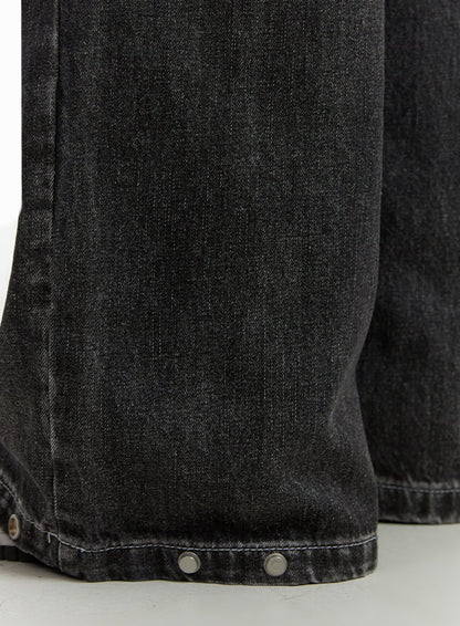 Men's Wide Leg Fit Denim Jeans IO417