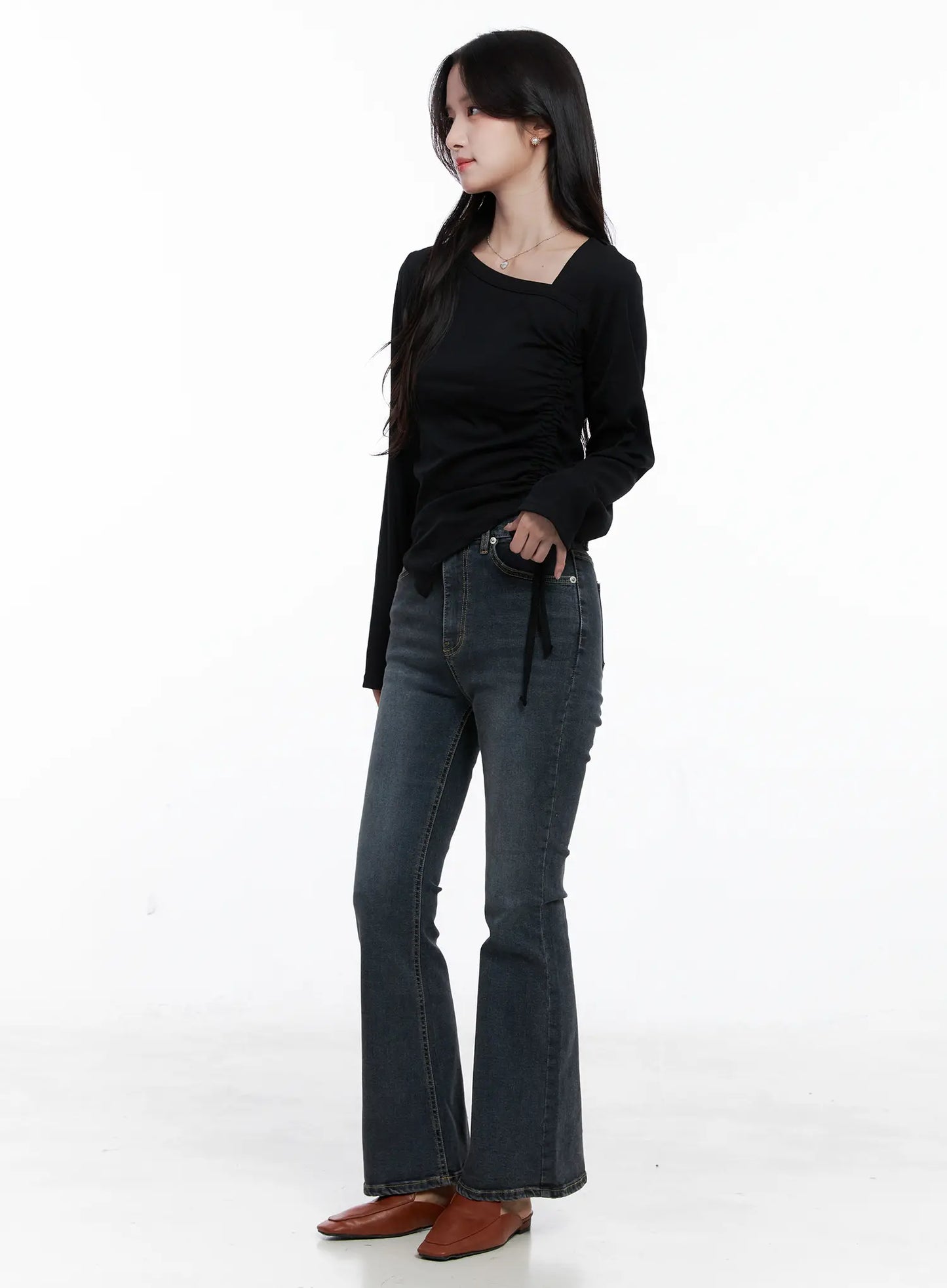 Amaya High Waist Bootcut Jeans CS523