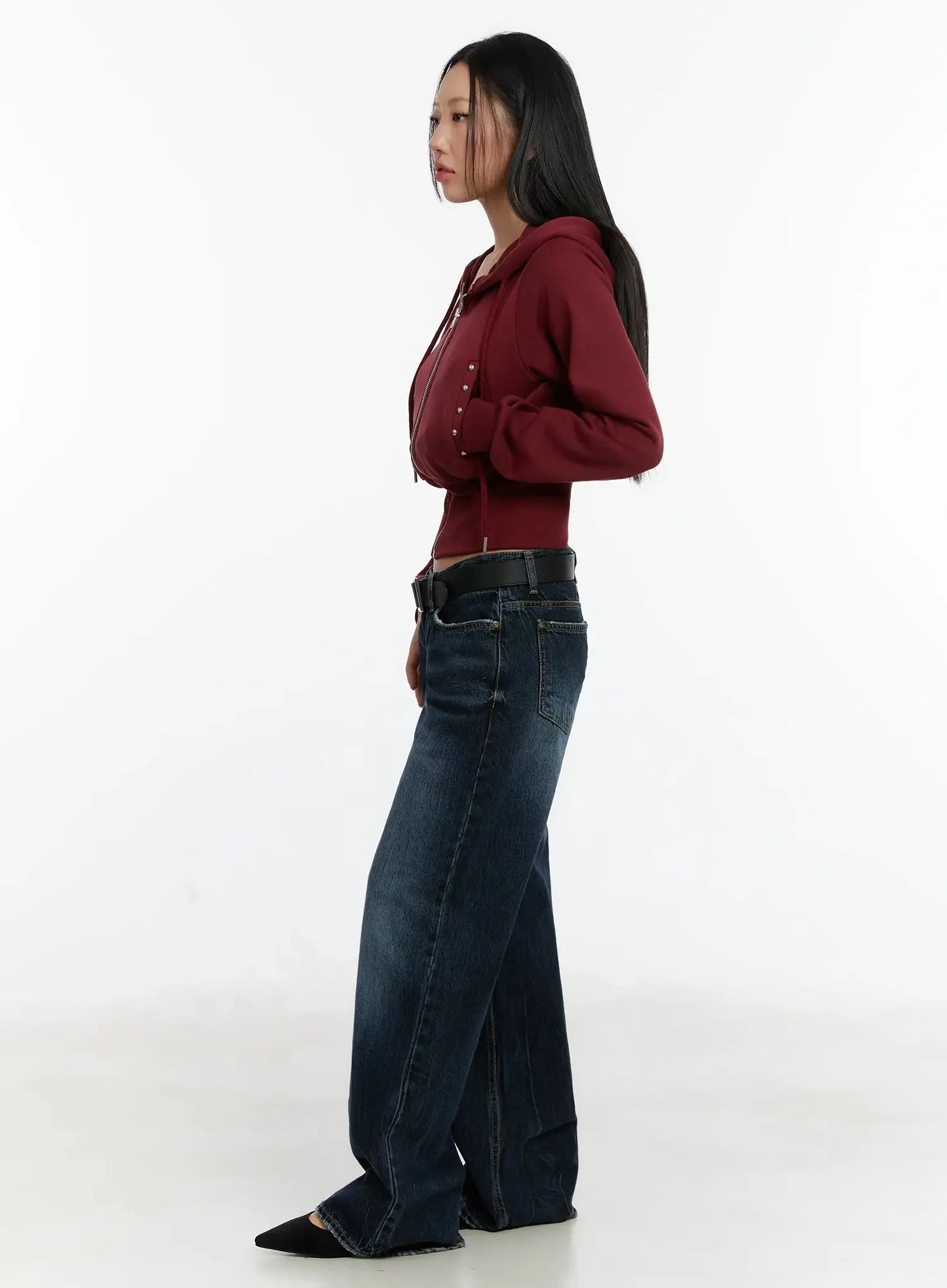 Aimee Low Rise Wide Leg Jeans ID525