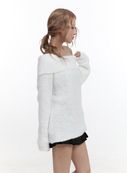 Acrylic Dream Solid Sweater CN425