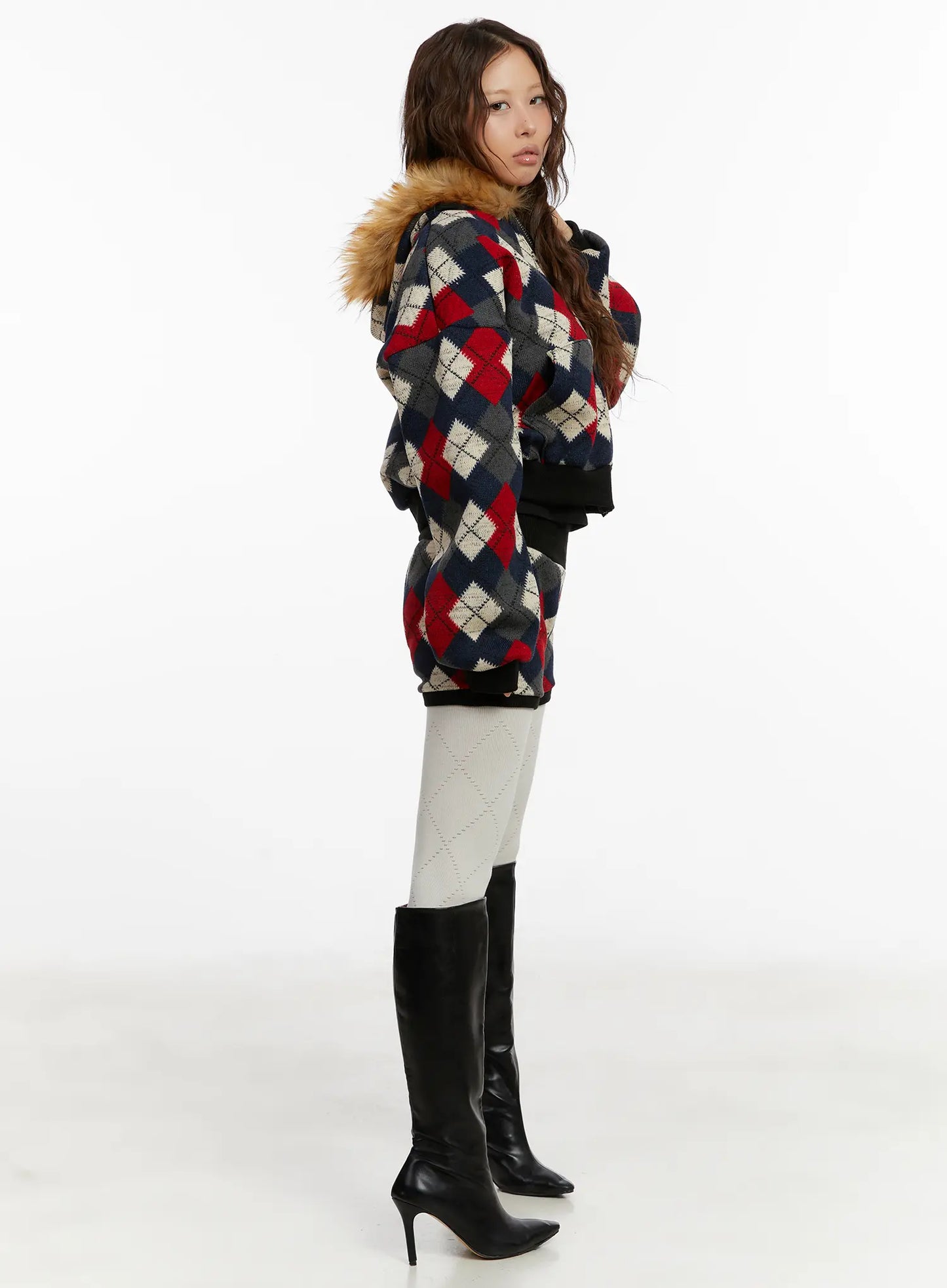 Argyle Knit Shorts CD512