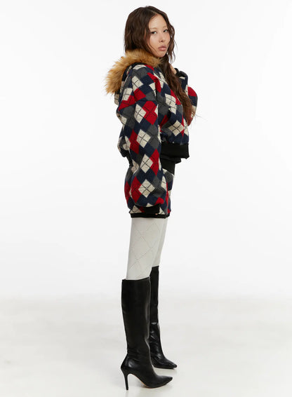 Argyle Knit Shorts CD512