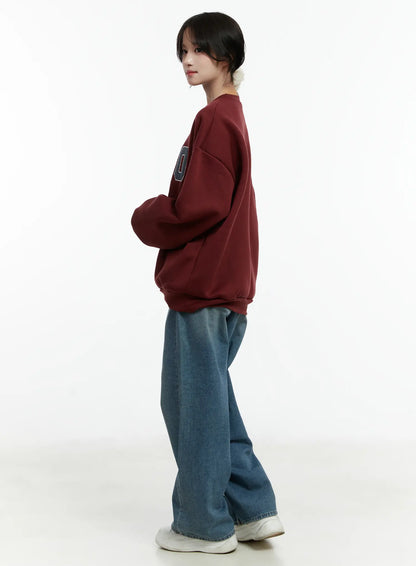 1860 Graphic Fleece-Lined Crewneck CD514
