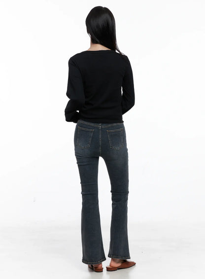 Amaya High Waist Bootcut Jeans CS523