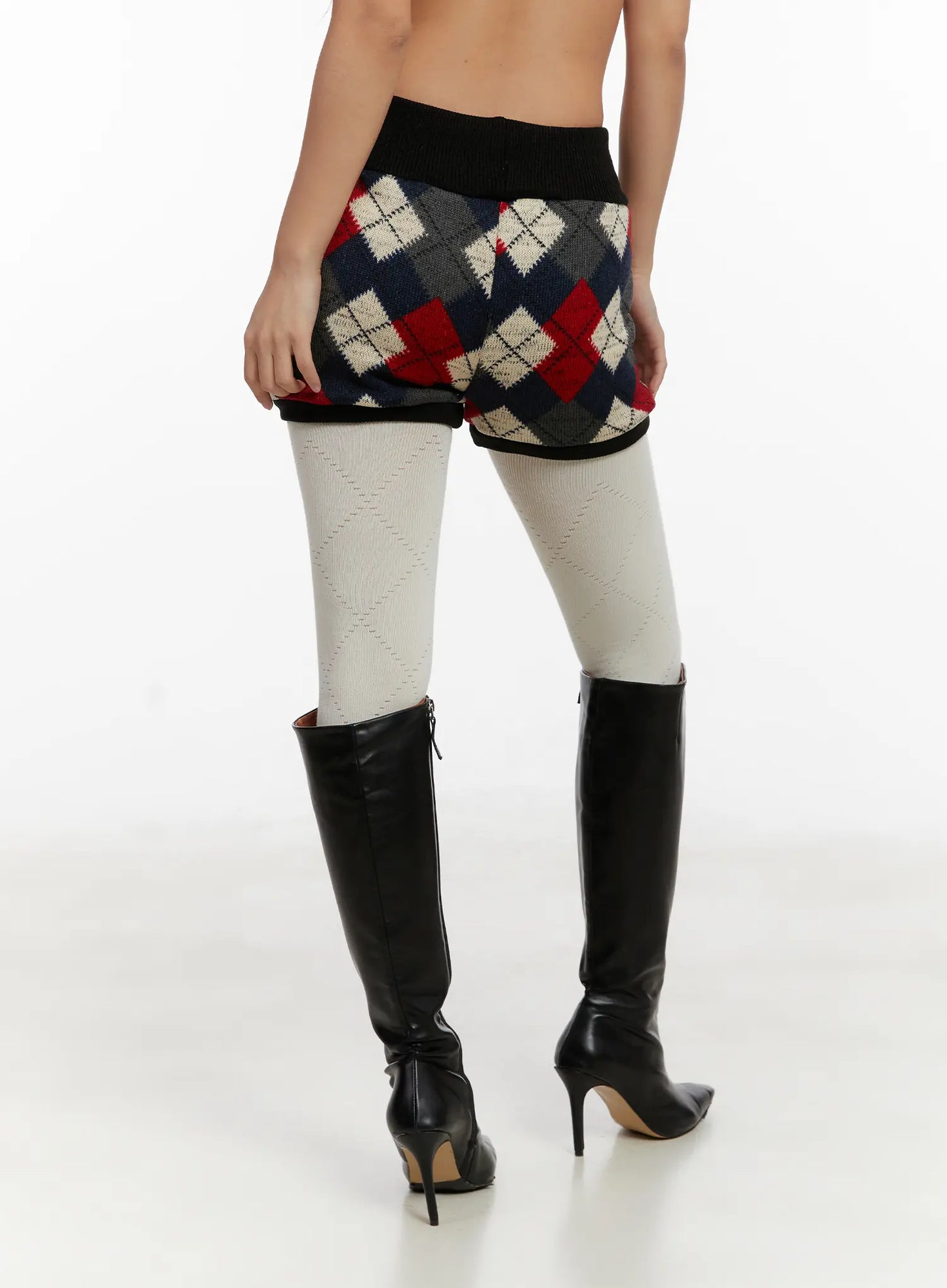 Argyle Knit Shorts CD512