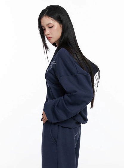 Angel Graphic Zip-Up Hoodie IS525