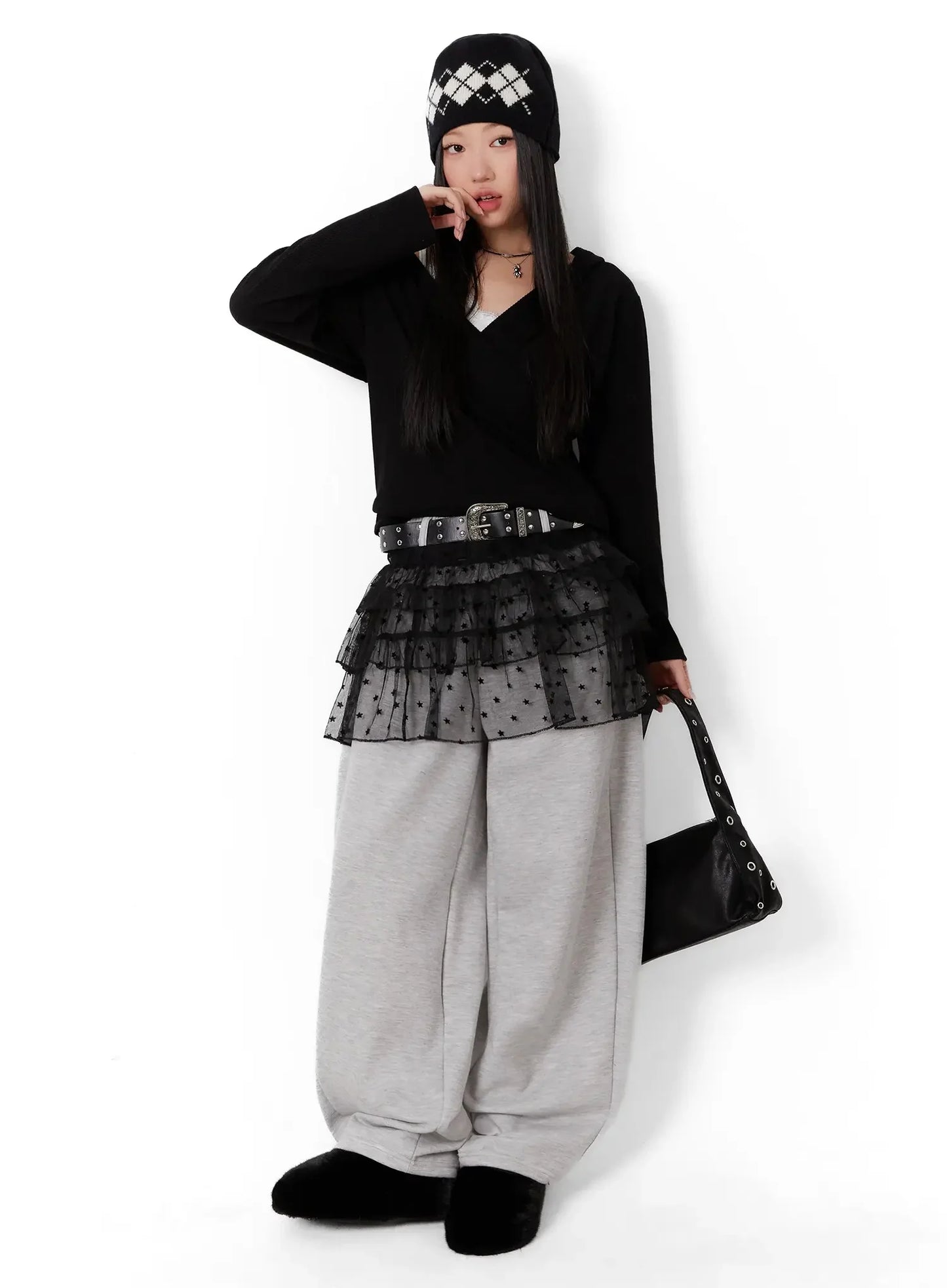 Argyle Knit Beanie ID525