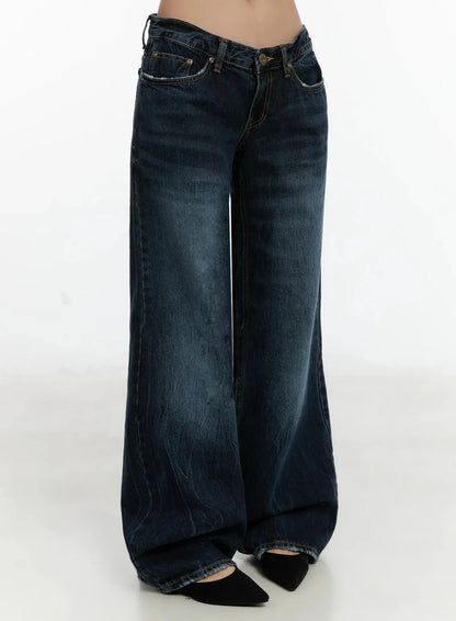 Aimee Low Rise Wide Leg Jeans ID525