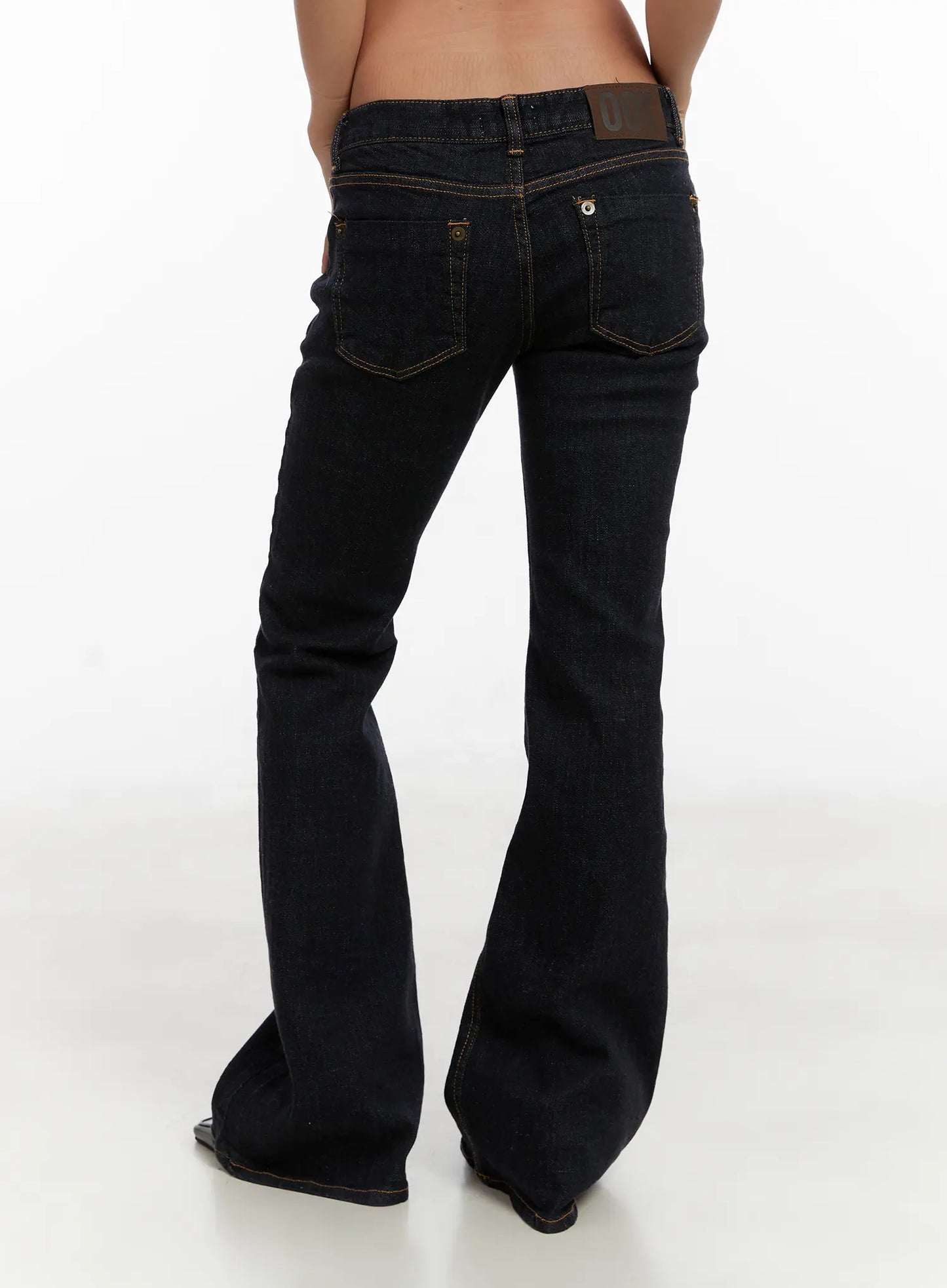 Adalee Non-Fade Low-Rise Flare Jeans CD515
