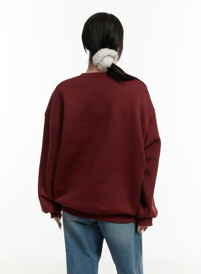 1860 Graphic Fleece-Lined Crewneck CD514