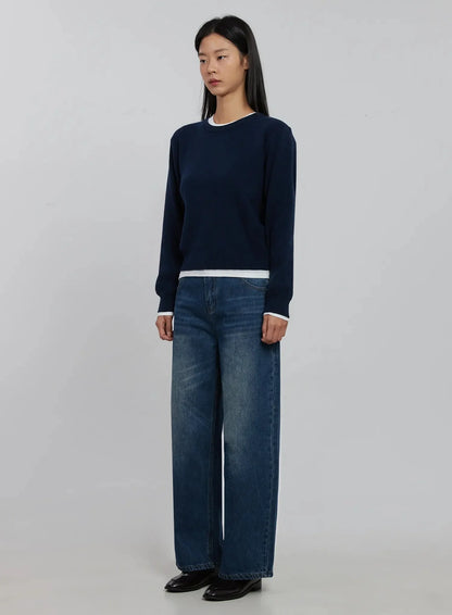 Alaina Wide Leg Jeans IJ508