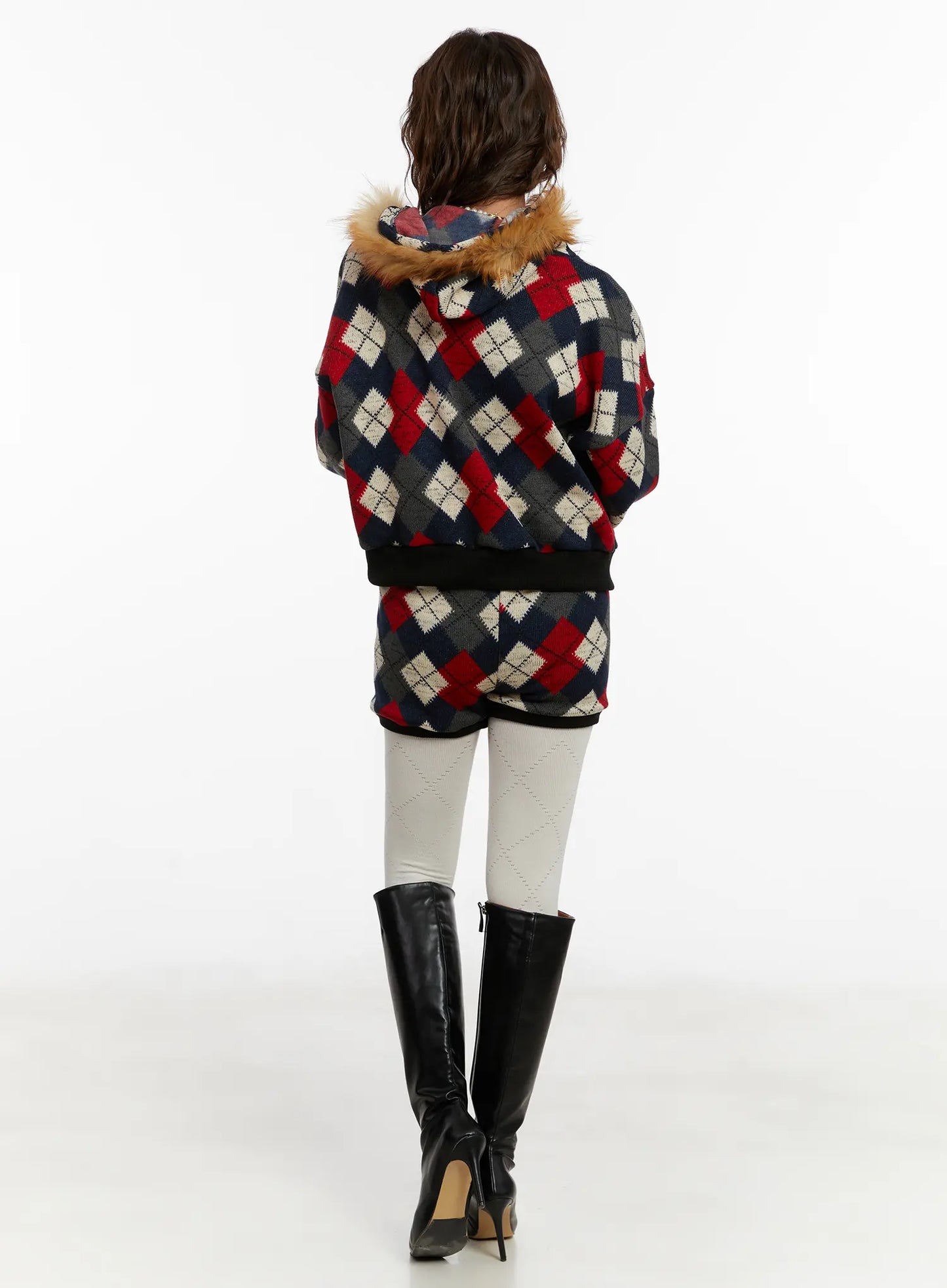 Argyle Knit Shorts CD512