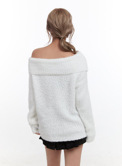Acrylic Dream Solid Sweater CN425