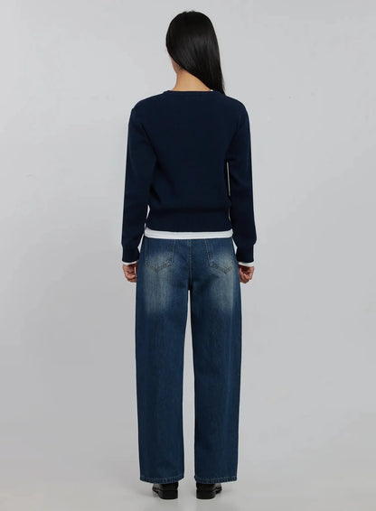 Alaina Wide Leg Jeans IJ508