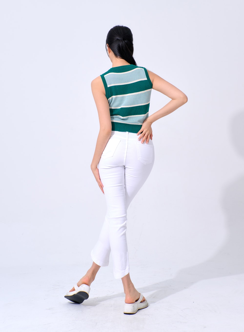 Ankle Cotton Pants IA324