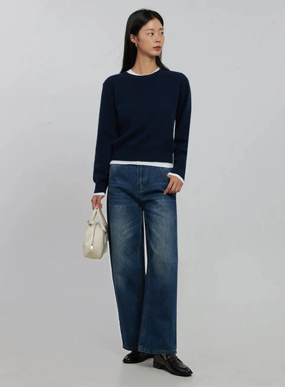 Alaina Wide Leg Jeans IJ508