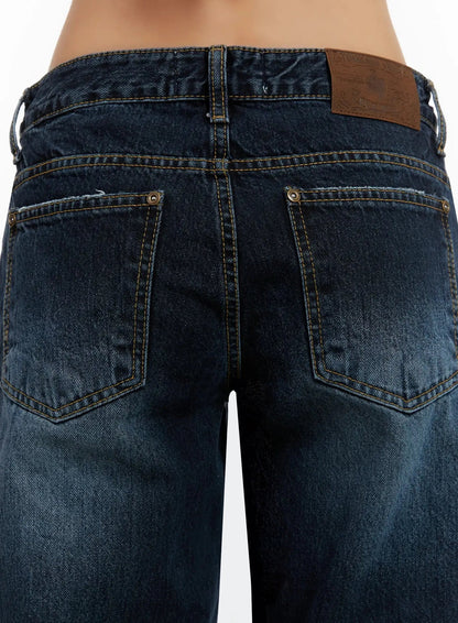 Aimee Low Rise Wide Leg Jeans ID525