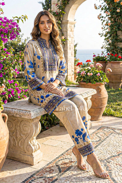 Blue Florenza Co-Ord Set