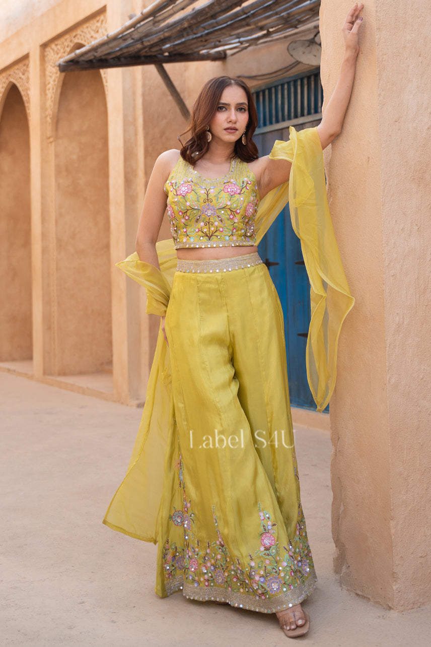 Yellow Glow-Indo-Western Set
