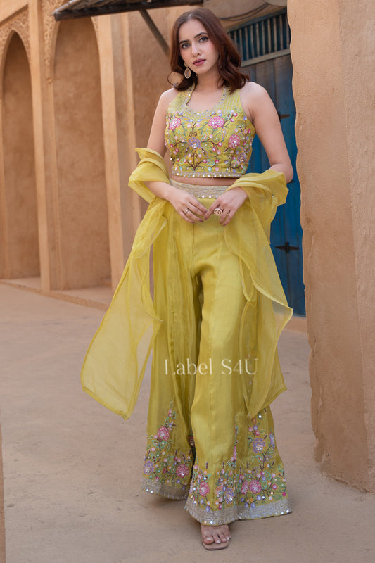 Yellow Glow-Indo-Western Set