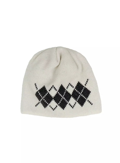 Argyle Knit Beanie ID525