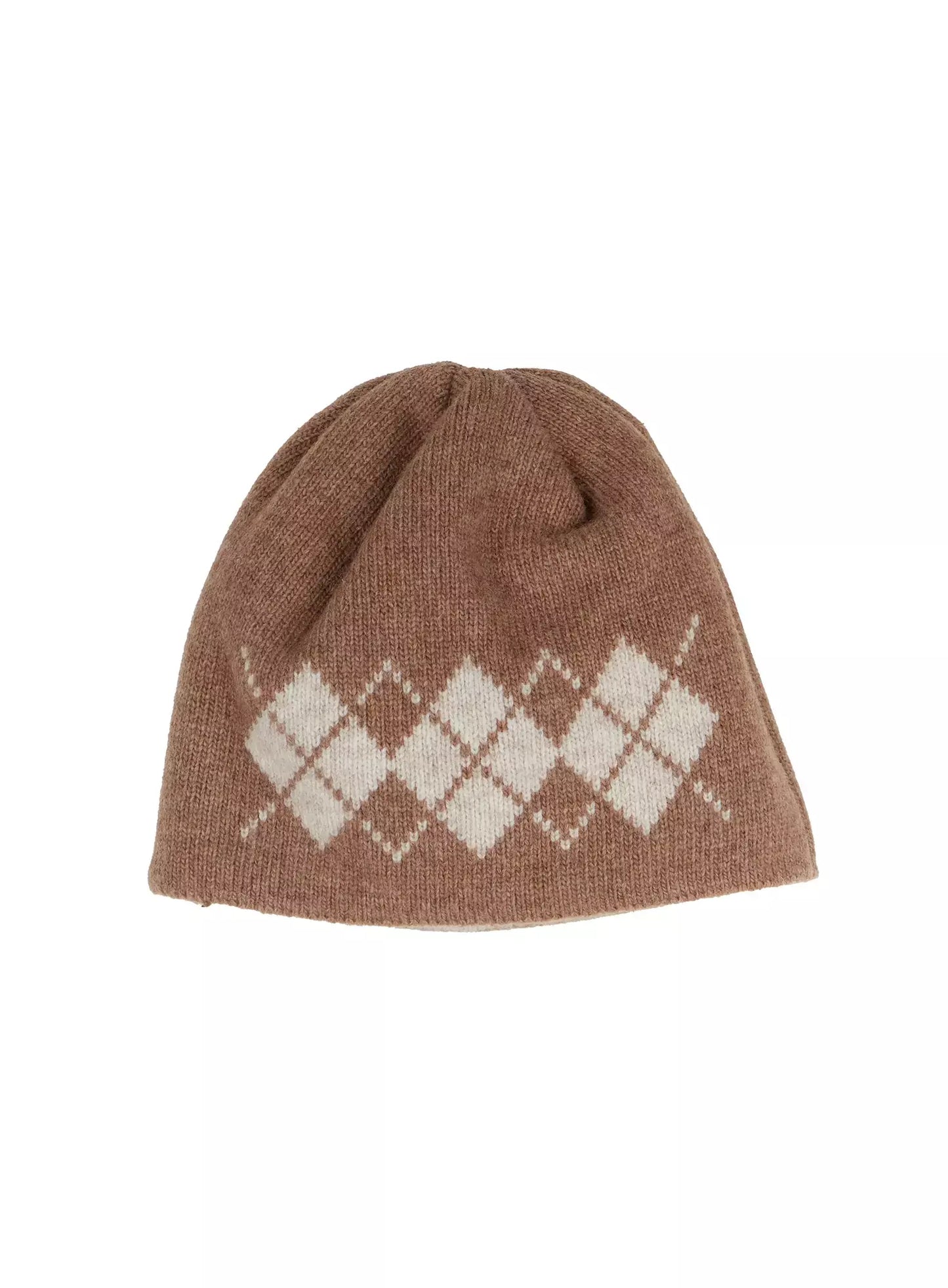 Argyle Knit Beanie ID525