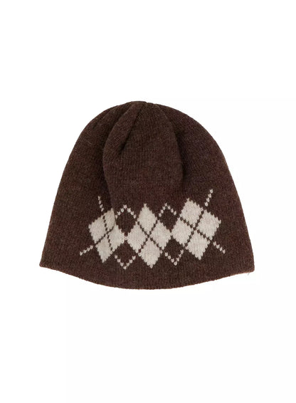 Argyle Knit Beanie ID525