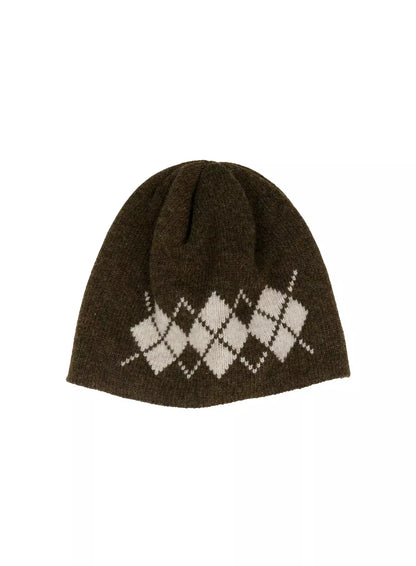 Argyle Knit Beanie ID525