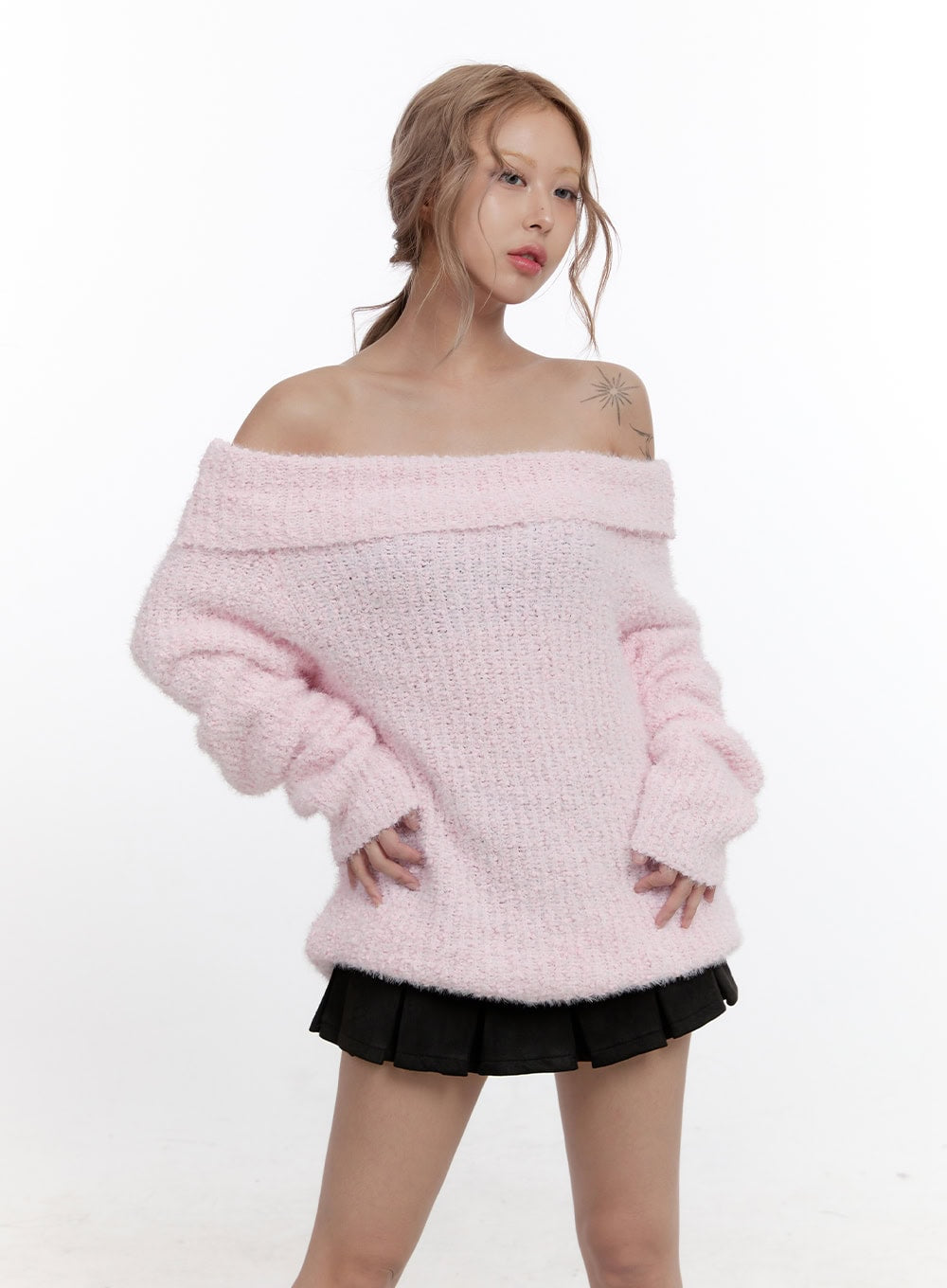 Acrylic Dream Solid Sweater CN425