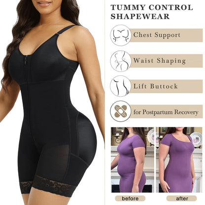Butt Lifter Body Shaper with Zipper Crotch