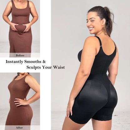 Butt Lifter Body Shaper with Zipper Crotch