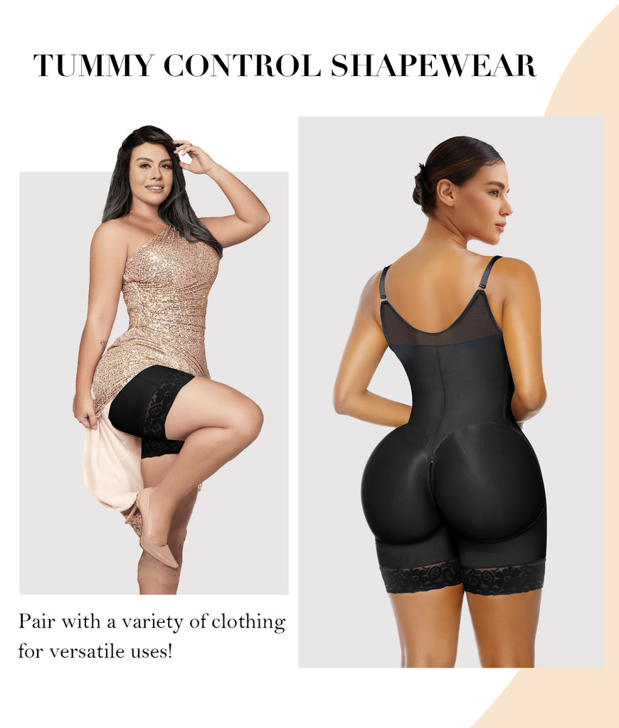 Butt Lifter Body Shaper with Zipper Crotch