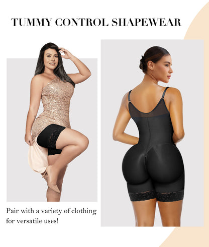 Butt Lifter Body Shaper with Zipper Crotch
