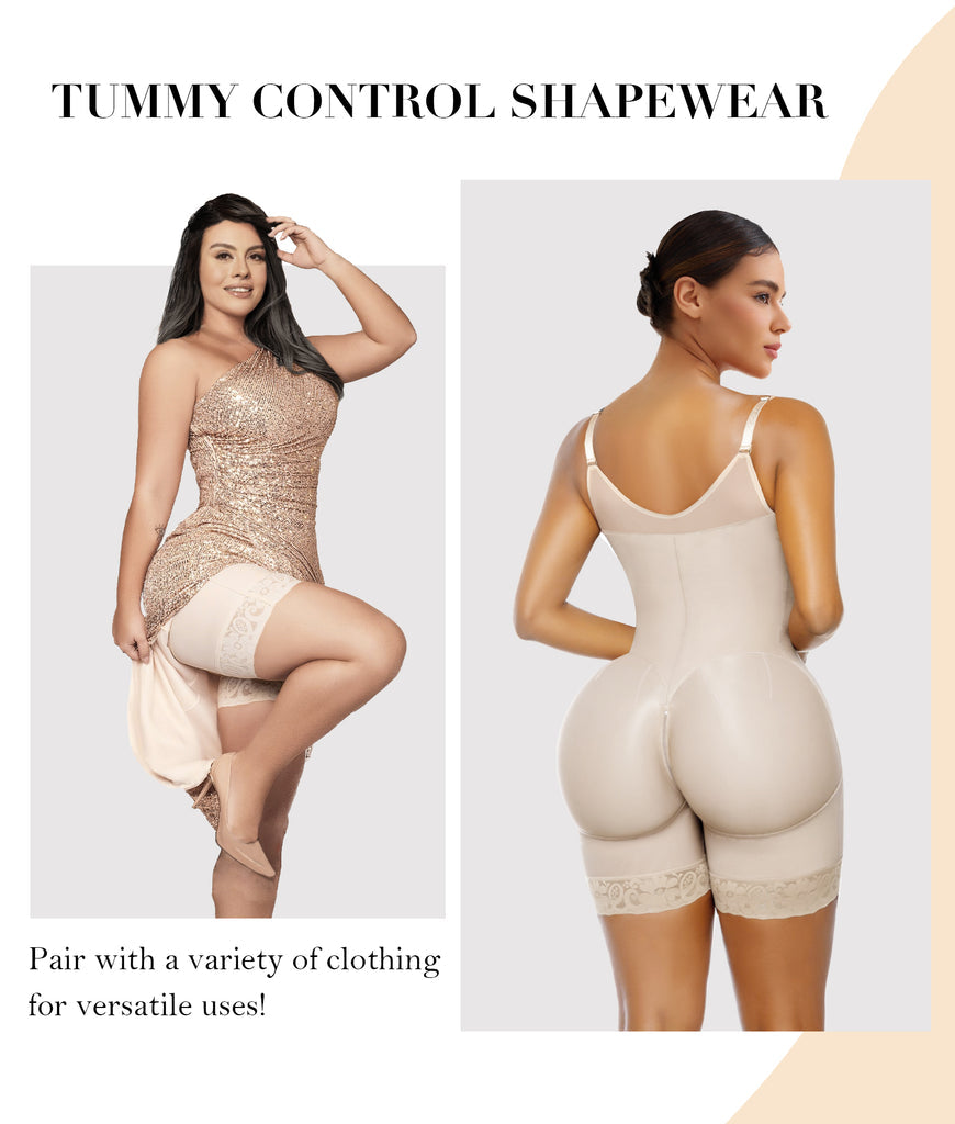 Butt Lifter Body Shaper with Zipper Crotch