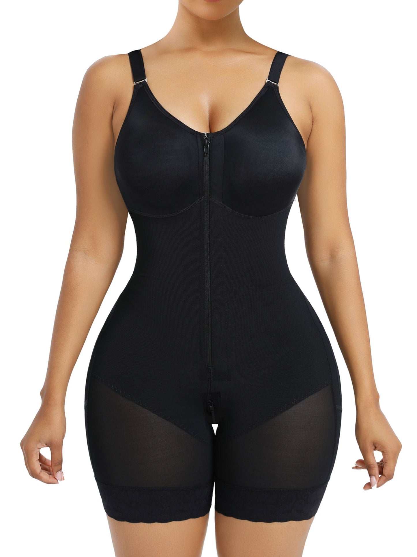 Butt Lifter Body Shaper with Zipper Crotch