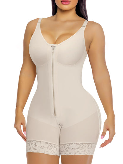 Butt Lifter Body Shaper with Zipper Crotch